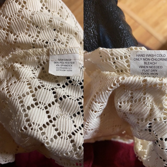 J Valdi; Off White; Eyelet; Swim Cover Up; M - Picture 12 of 12